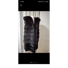 보브 밍크 폭스퍼 코트