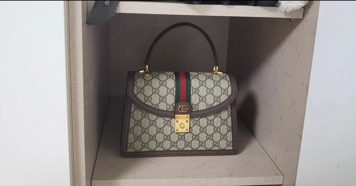 구찌 오피디아 탑 핸들백