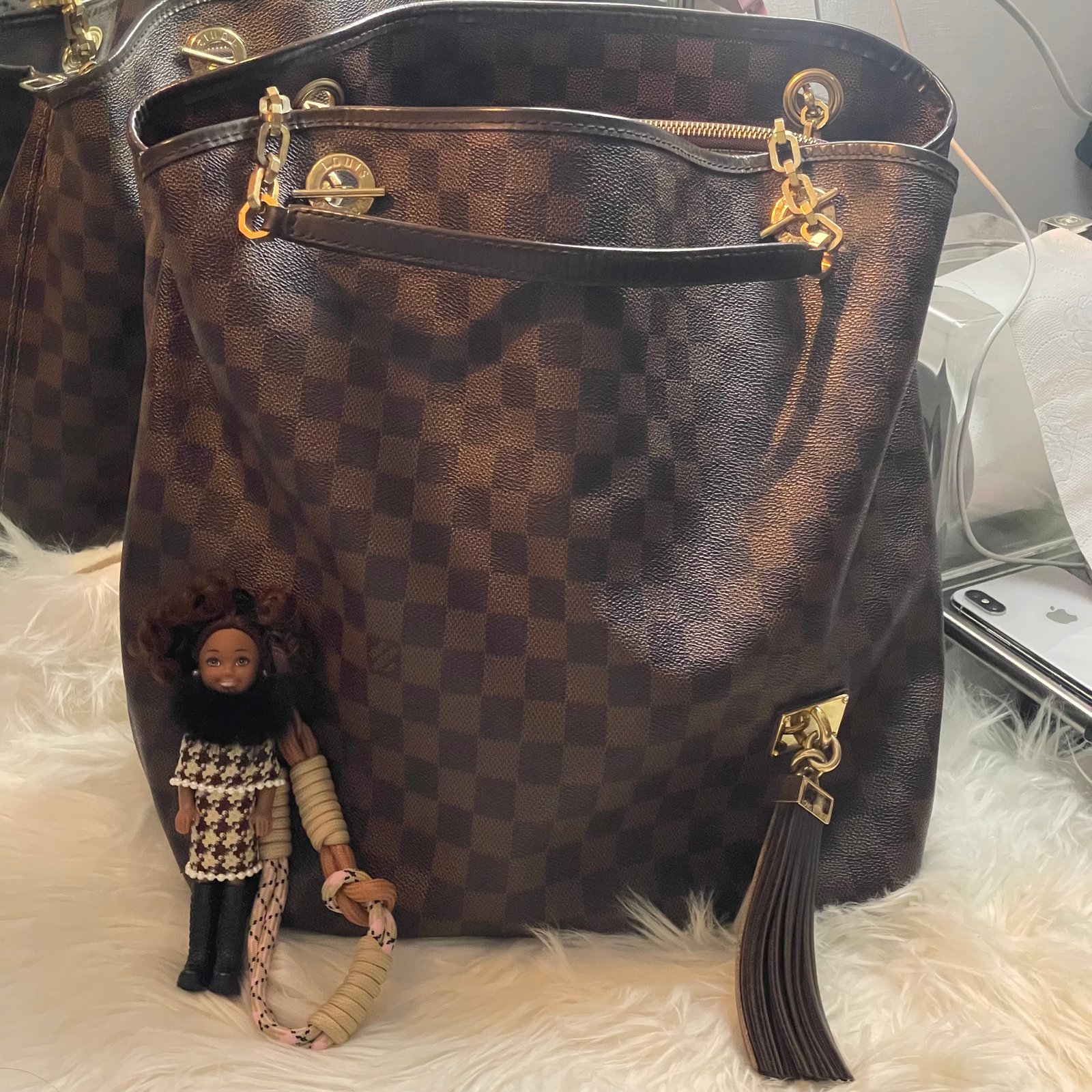 루이비통 다미에 토트백