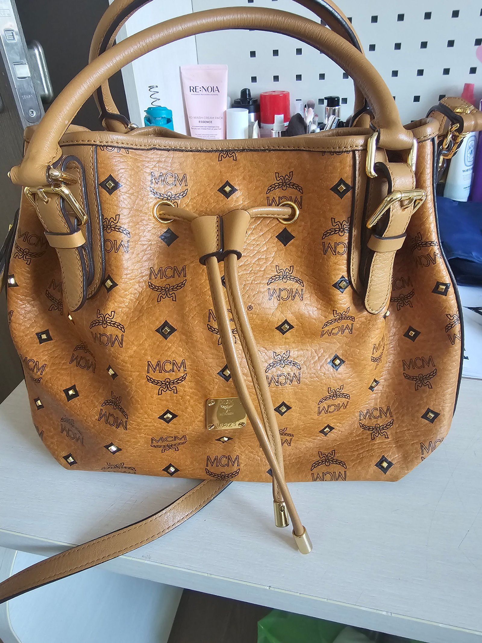 MCM복주머니가방