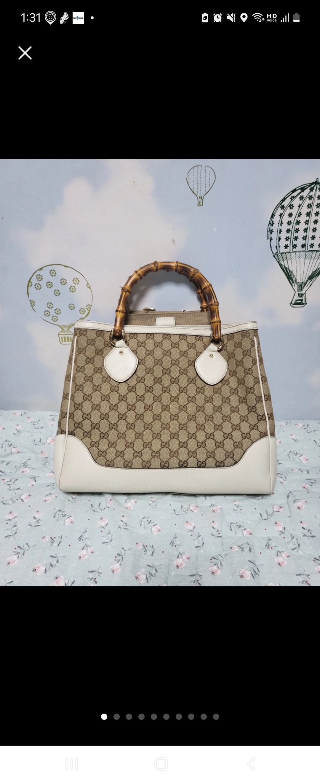 구찌뱀부 토트백