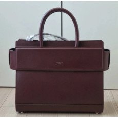 지방시 호라이즌 버건디 숄더 토트백