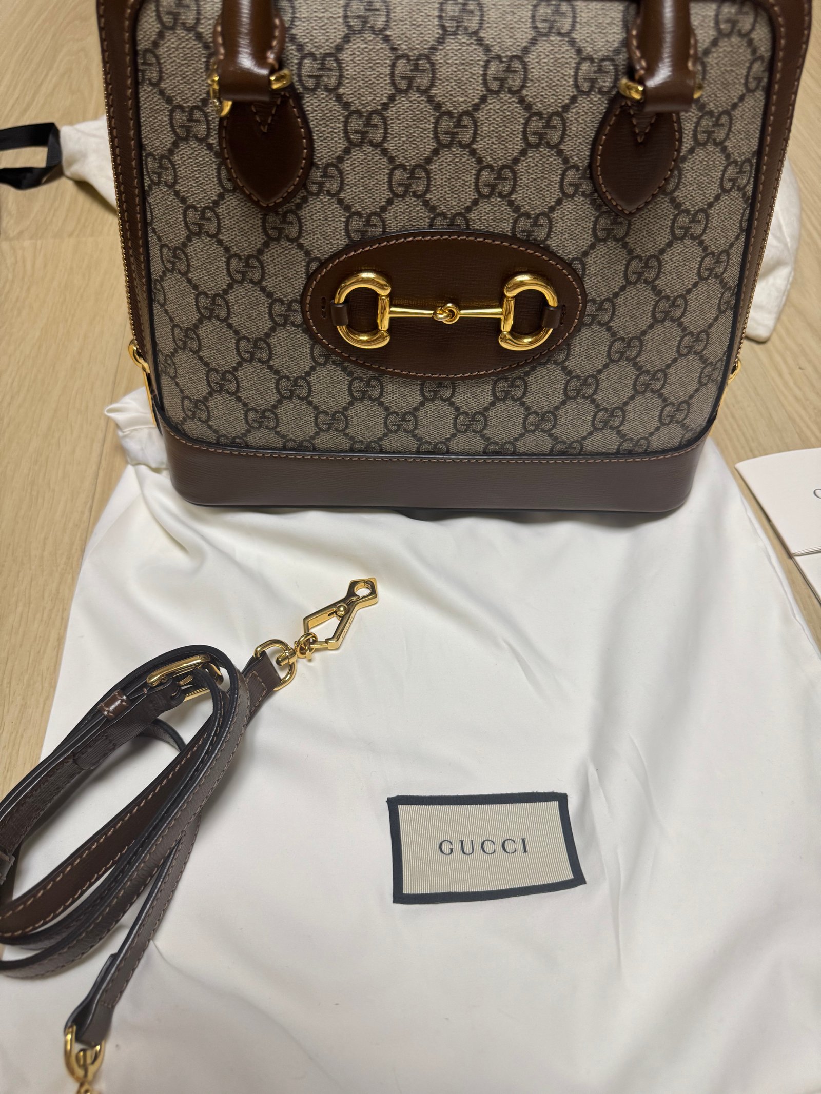 구찌 홀스빗 1955 스몰 탑핸들백