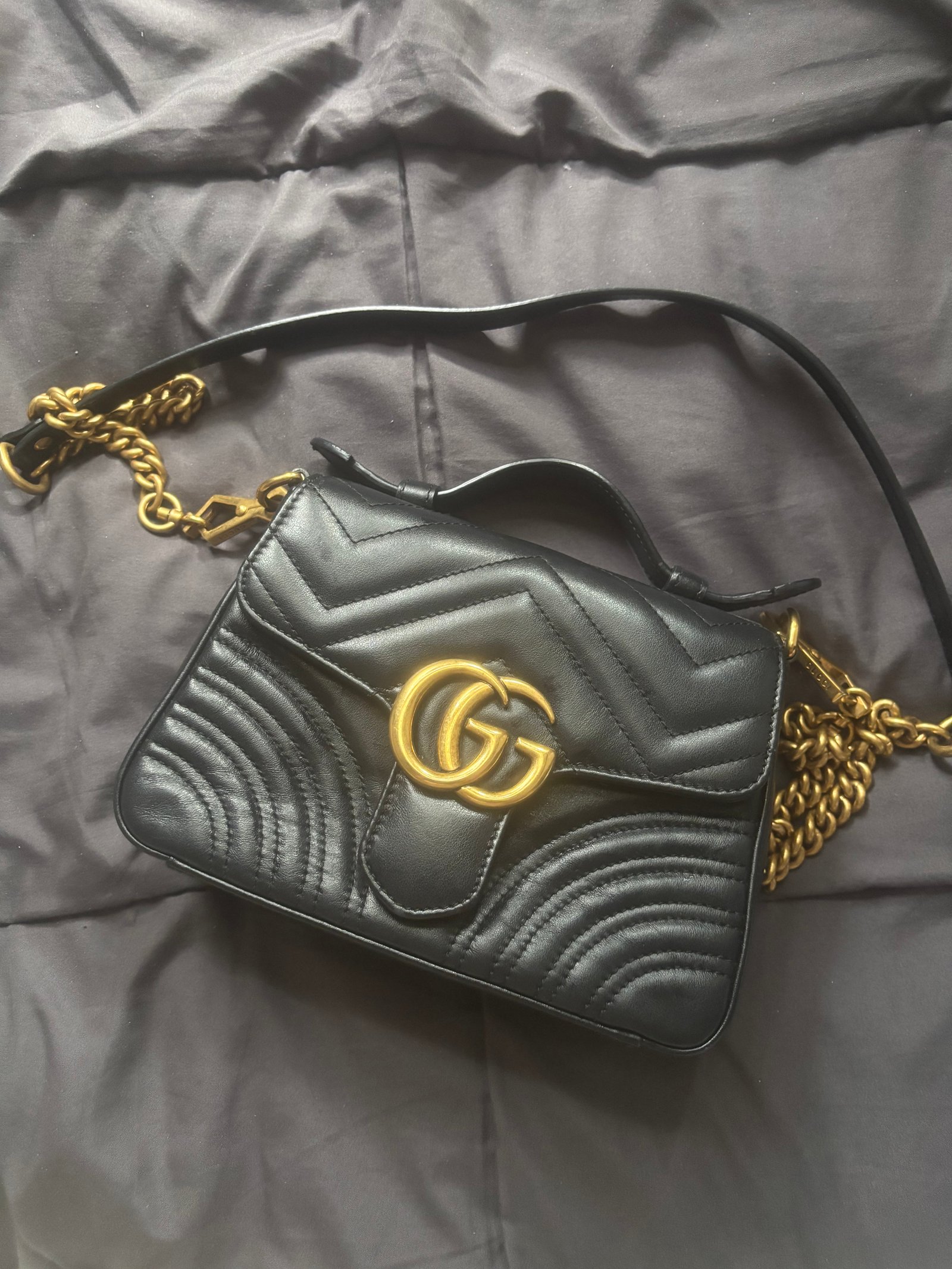 구찌 마몬트 미니 핸드백