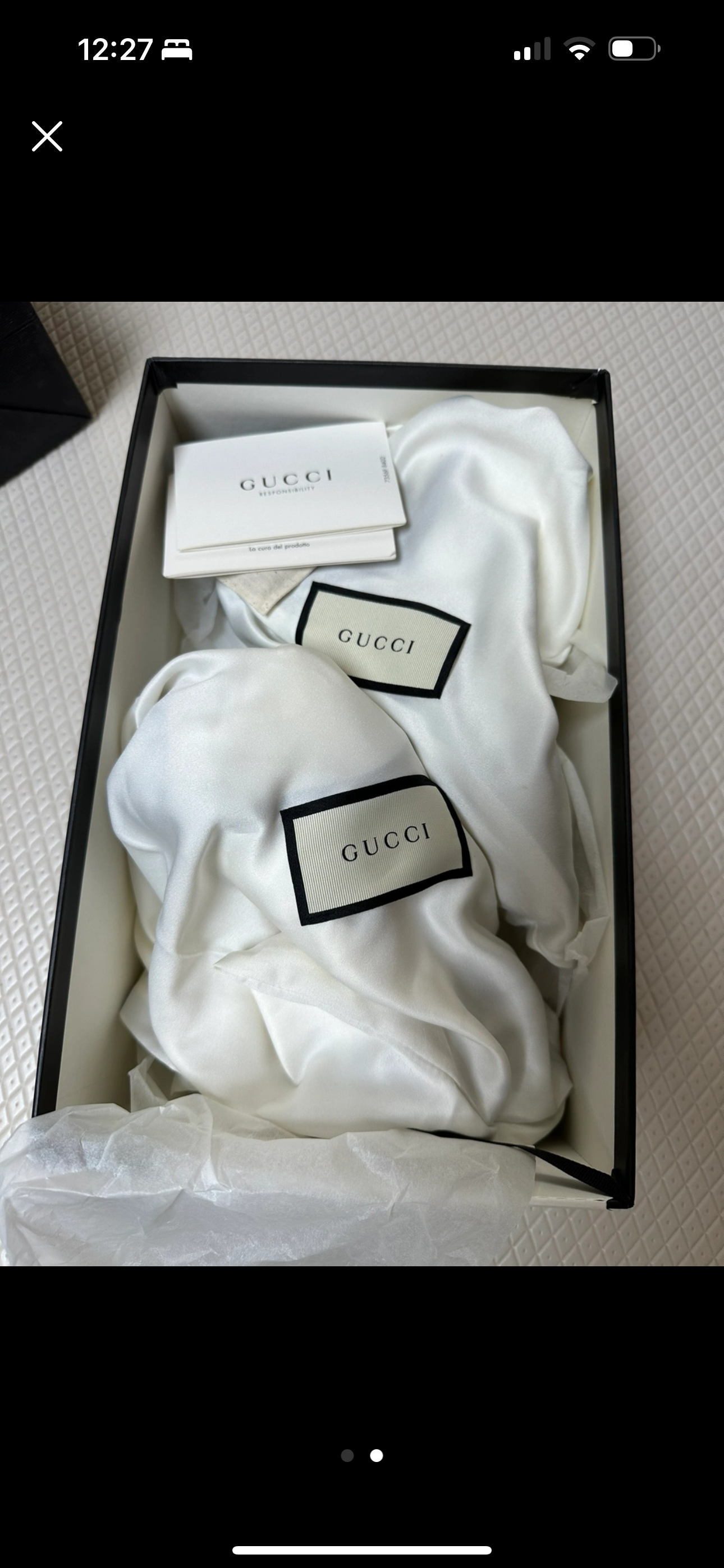 구찌 마몬트 샌들 블랙