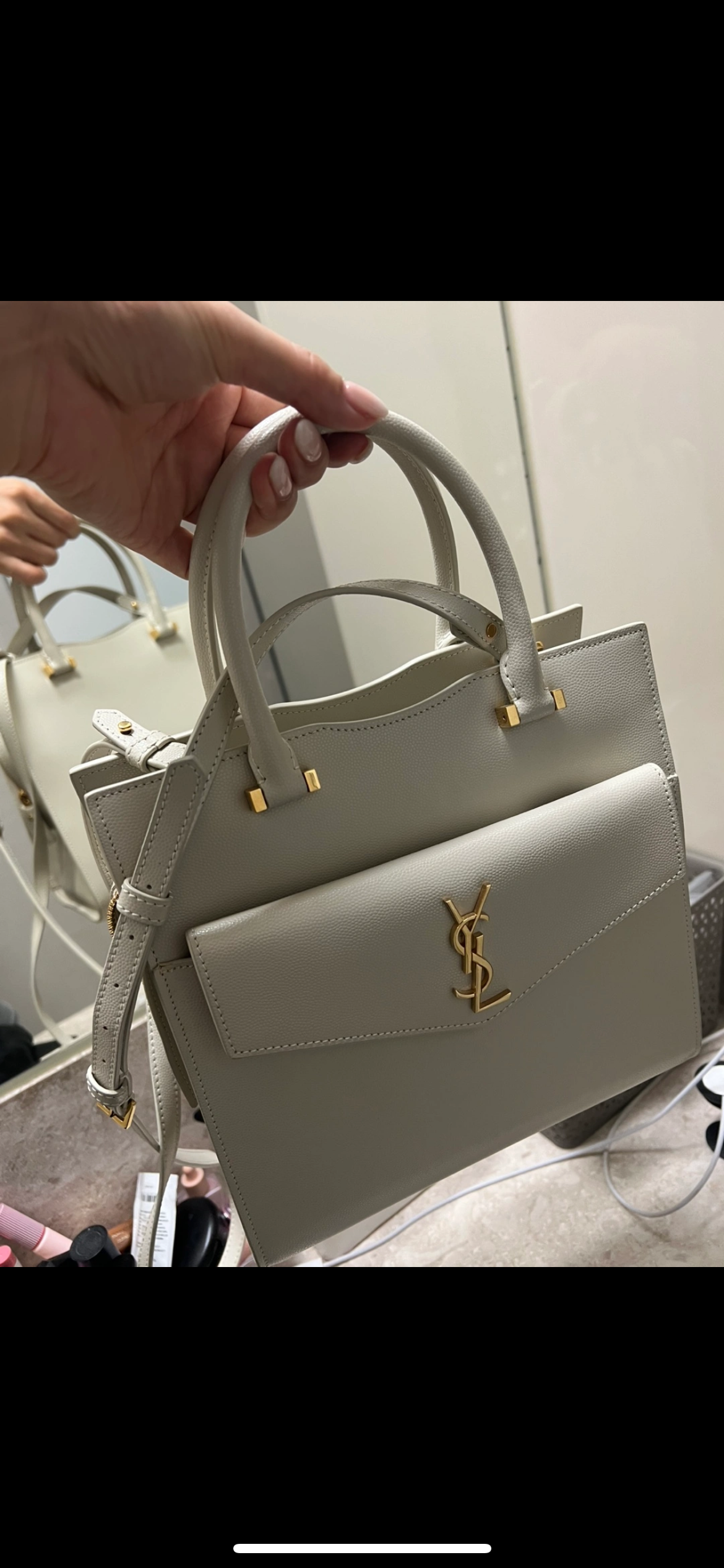 입생로랑 업타운 토트백 스몰