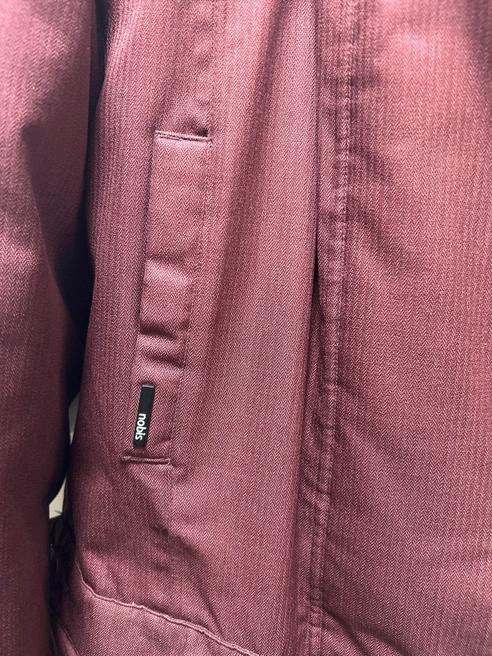 노비스 여성패딩 버건디 s